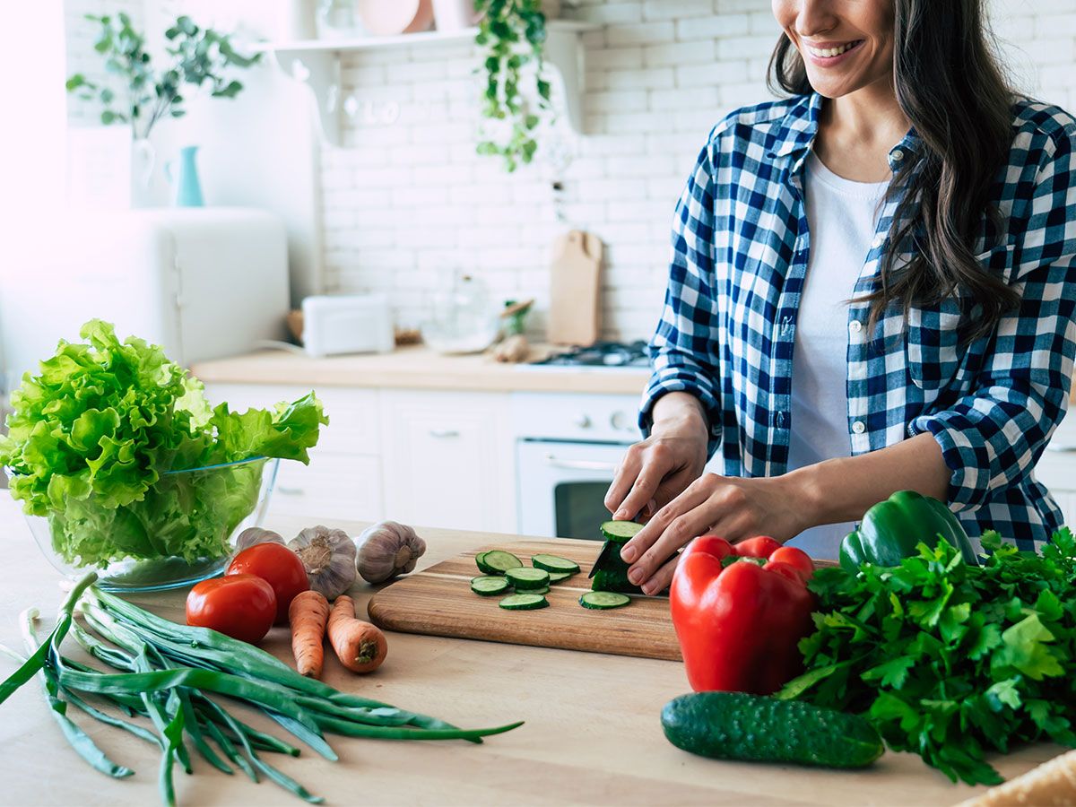 woman-prepping-vegetables-at-home