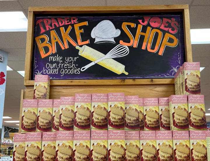 Trader Joe's bake shop sign