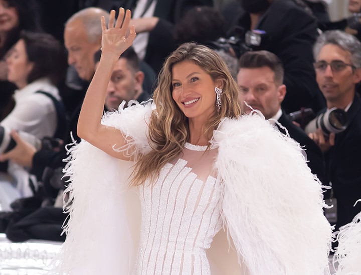 Gisele Bündchen in her Met Gala dress, 2023