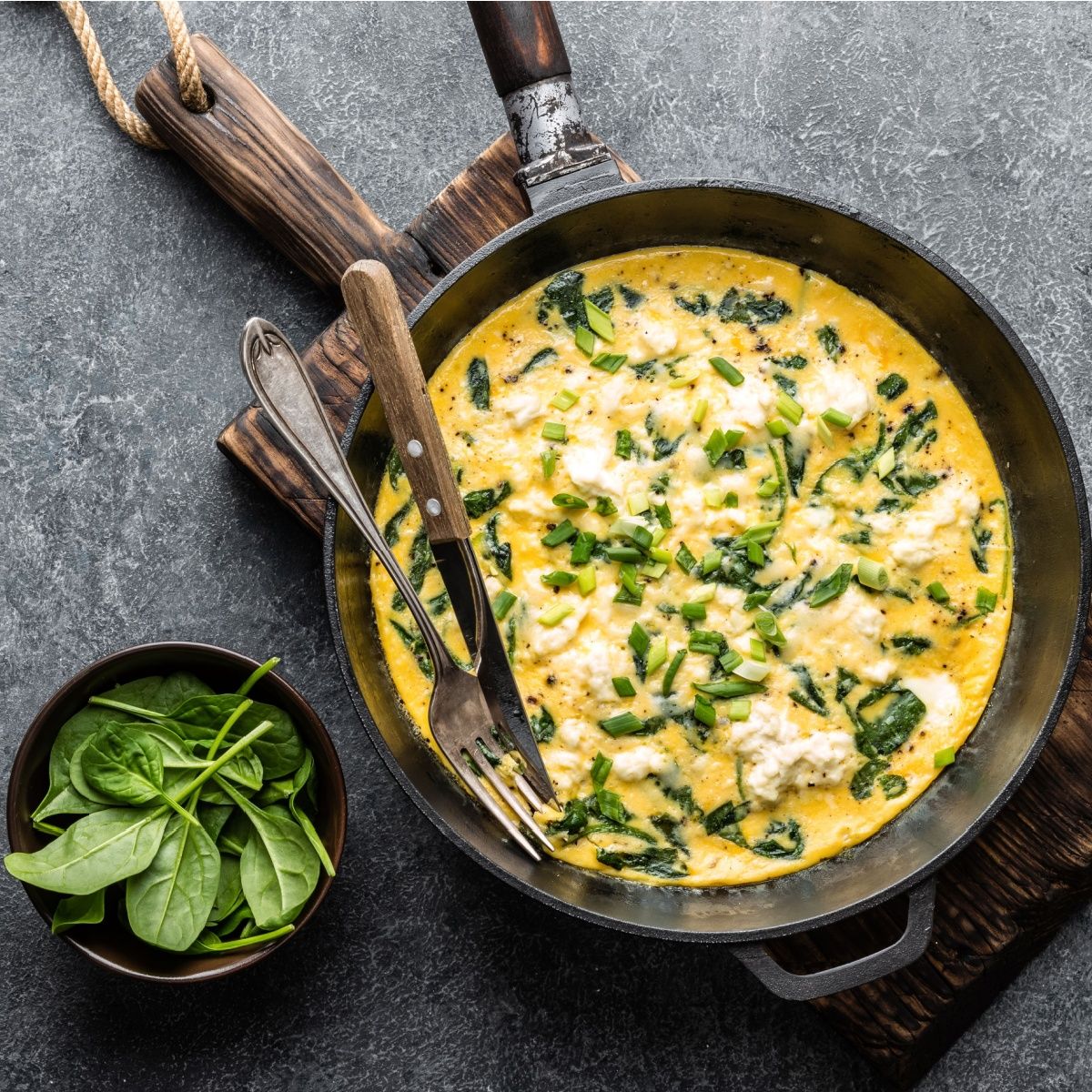 eggs with spinach