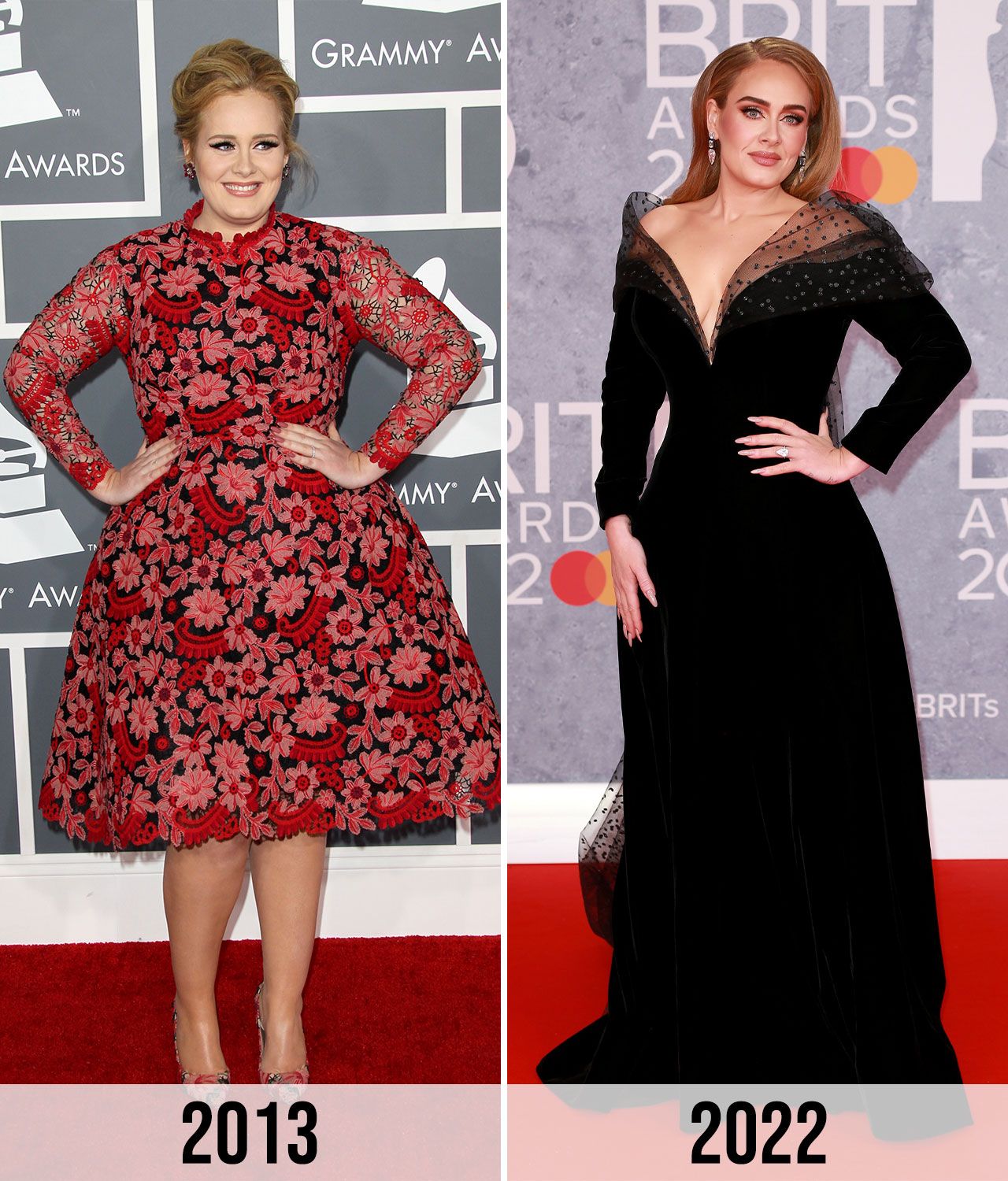 Adele weight loss 2013 to 2022