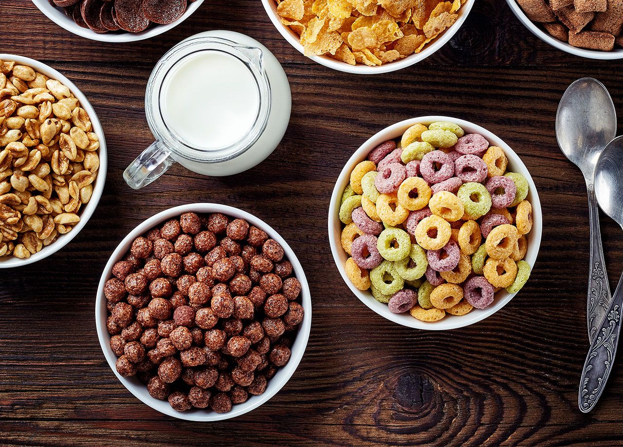 sugary breakfast cereals