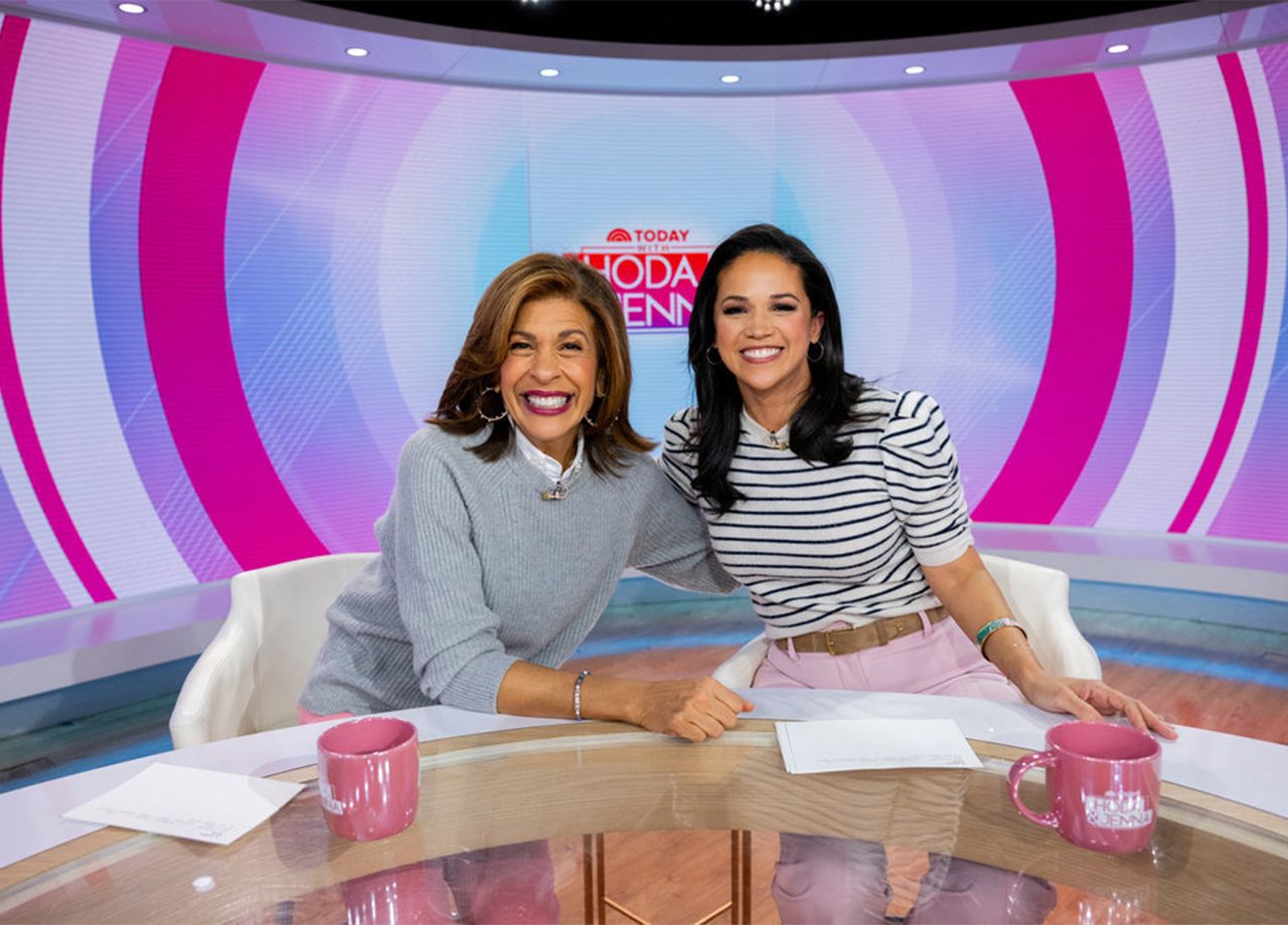 Hoda Kotb and Laura Jarrett on Today