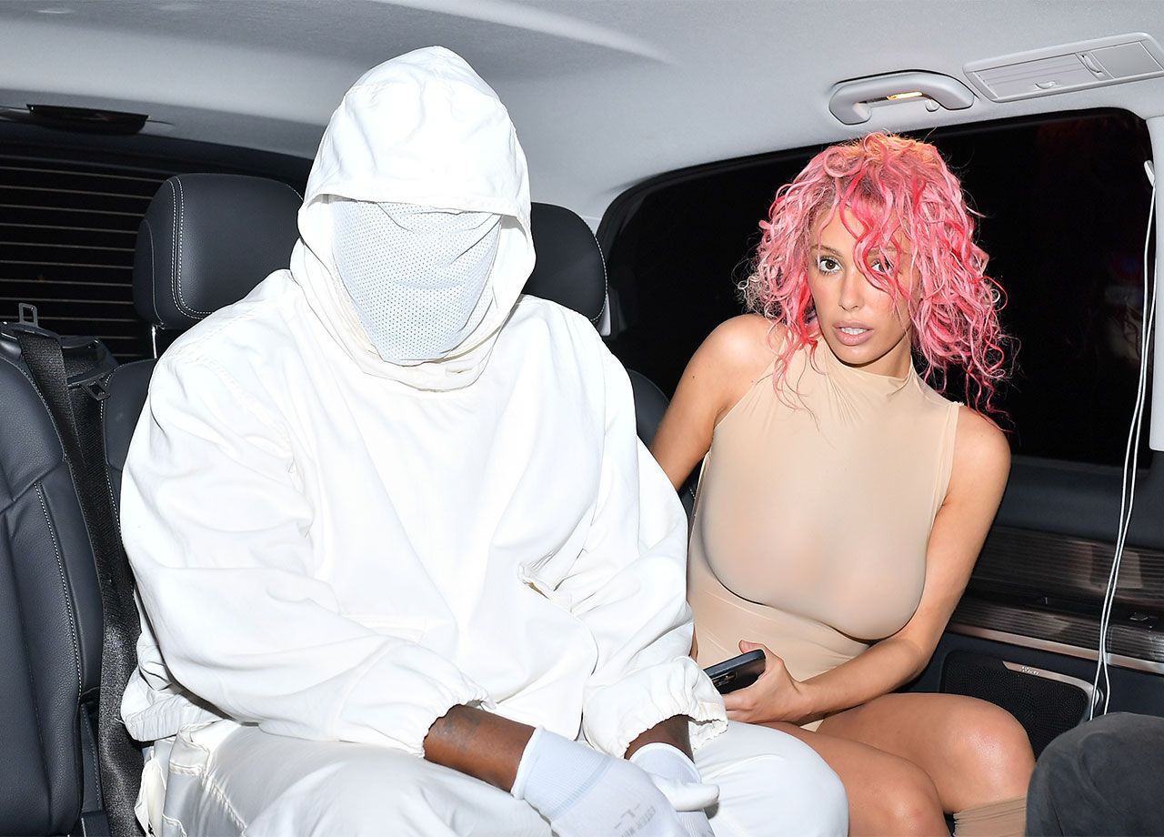 Kanye West and Bianca Censori in Paris