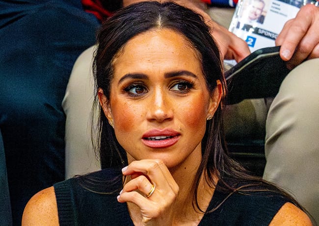 Meghan Markle looking concerned at Invictus Games