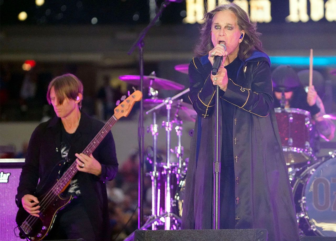 Ozzy Osbourne performing 2022
