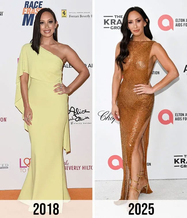 Cheryl Burke weight loss before and after 2018 vs 2025