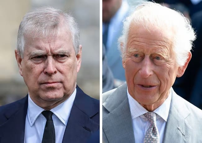Prince Andrew and King Charles