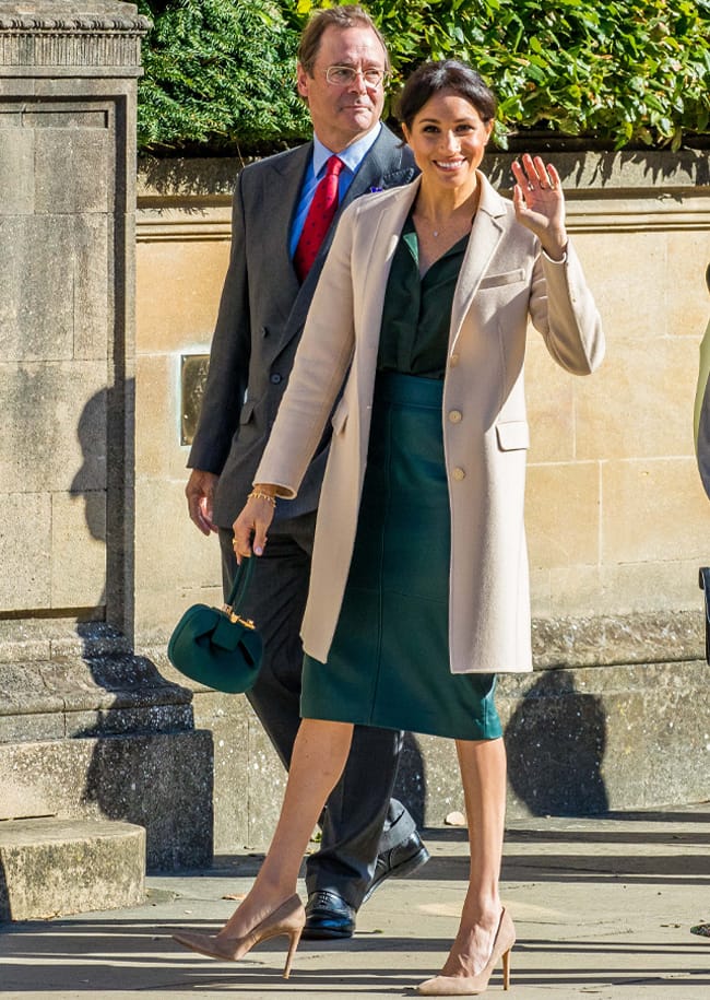 Meghan Markle nude coat