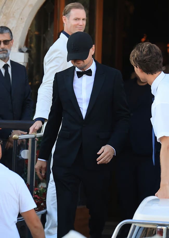 Leonardo DiCaprio in Venice for Jeff Bezos and Lauren Sanchez wedding