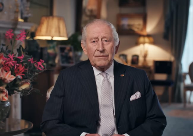 King Charles Stand up to Cancer message