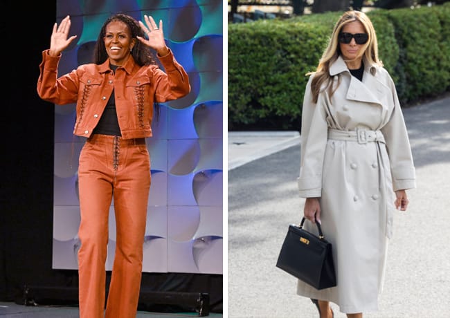Michelle Obama and Melania Trump style