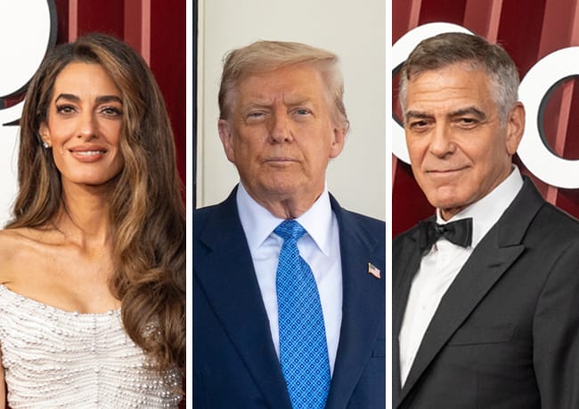 Donald Trump George Clooney Amal Clooney