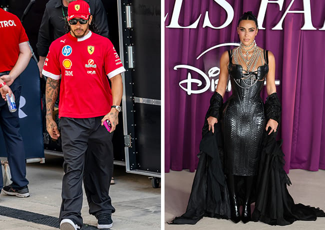 Kim Kardashian and Lewis Hamilton