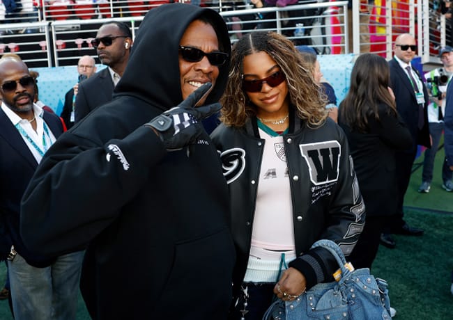 Jay-Z and Blue Ivy Carter Super Bowl LX