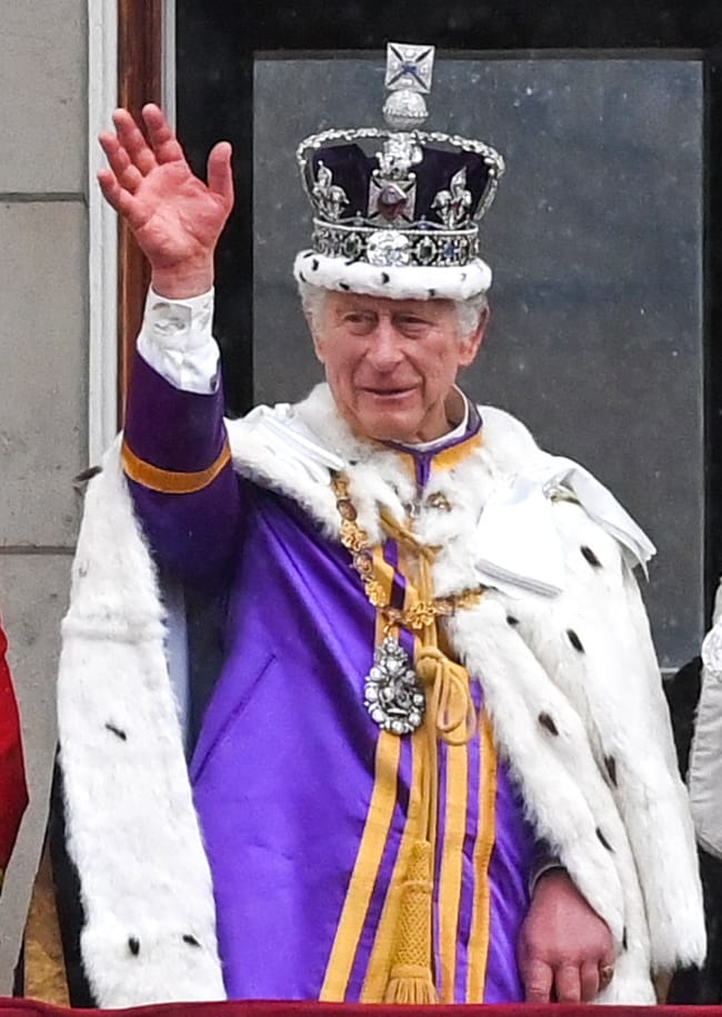 King Charles at his coronation