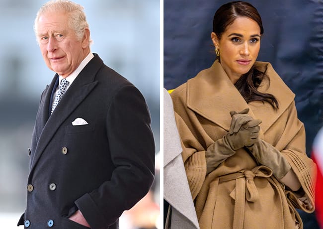 King Charles and Meghan Markle