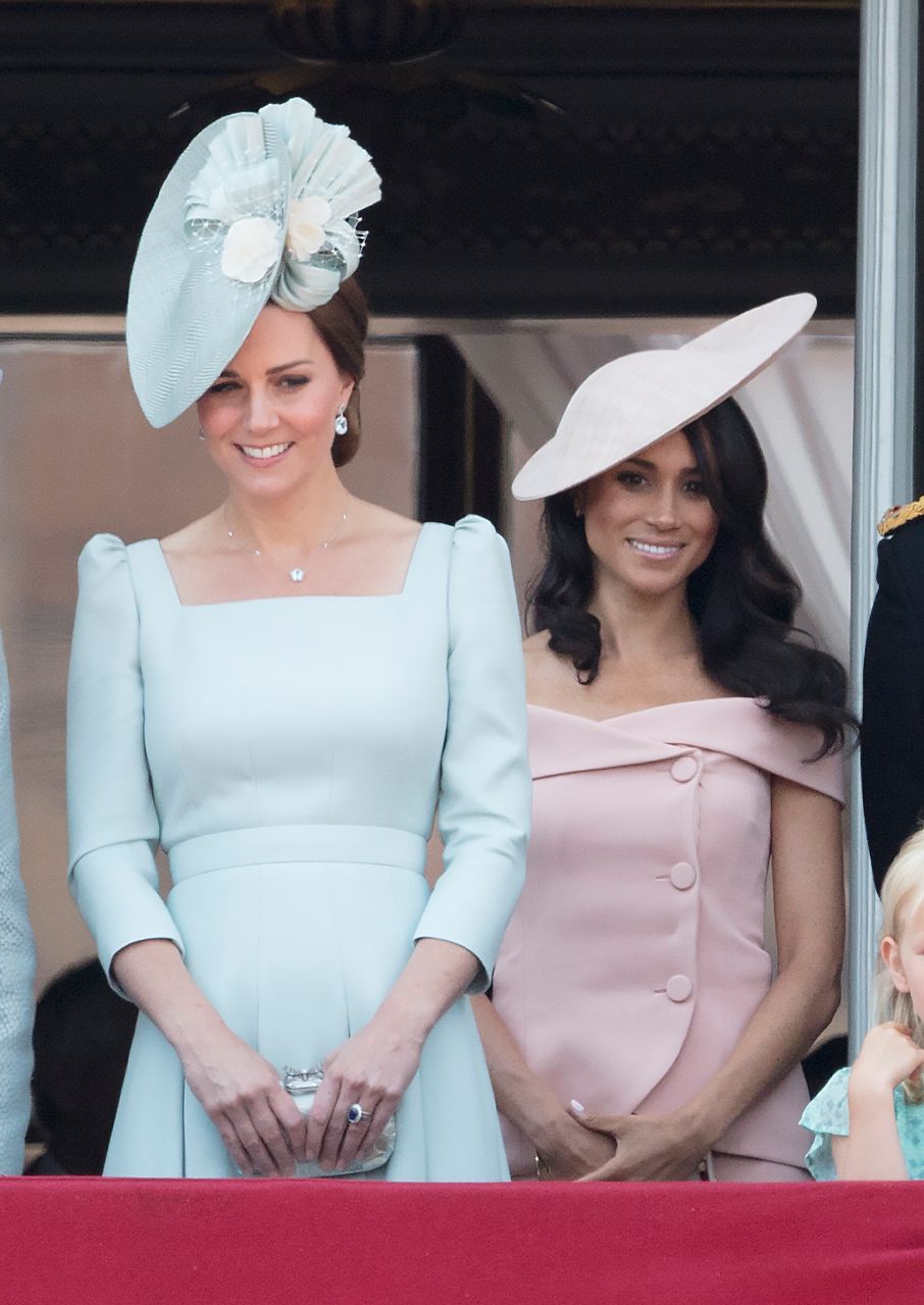 Kate Middleton and Meghan Markle Trooping the Color 2018