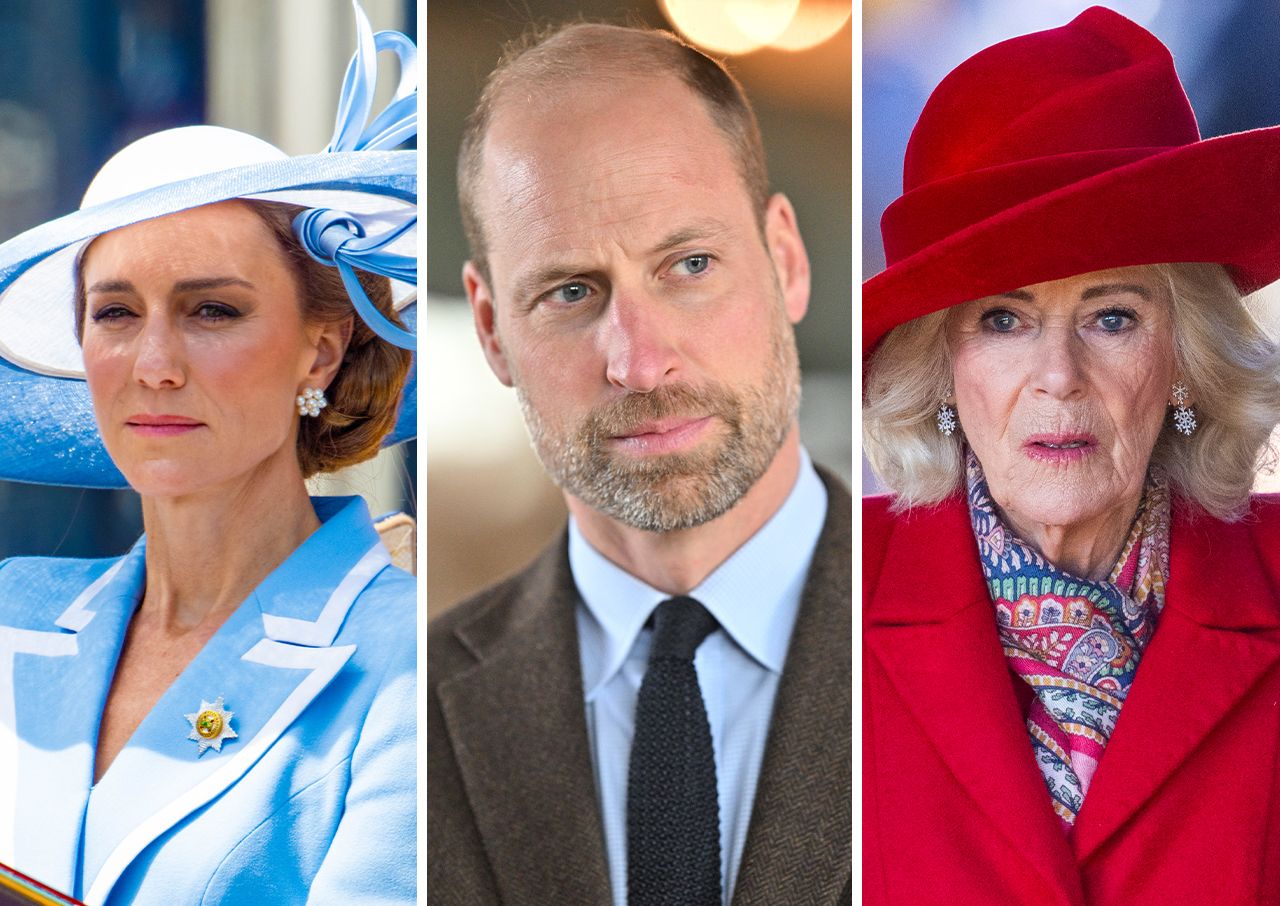 Queen Camilla and Prince William and Kate Middleton
