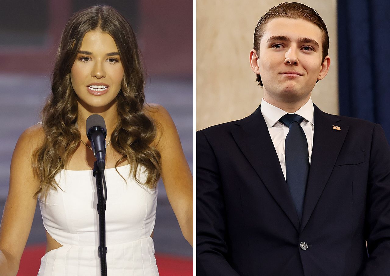 Kai Trump and Barron Trump