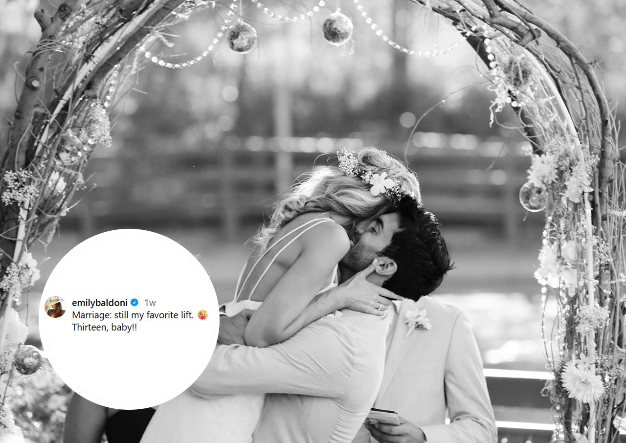 Emily Baldoni Instgram post 13th wedding anniversary