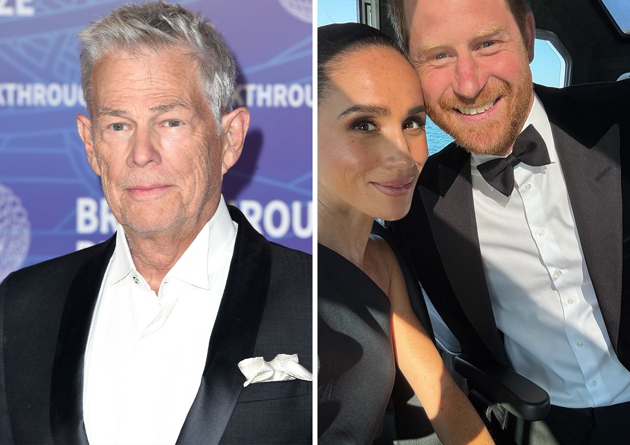 David Foster with Prince Harry and Meghan Markle