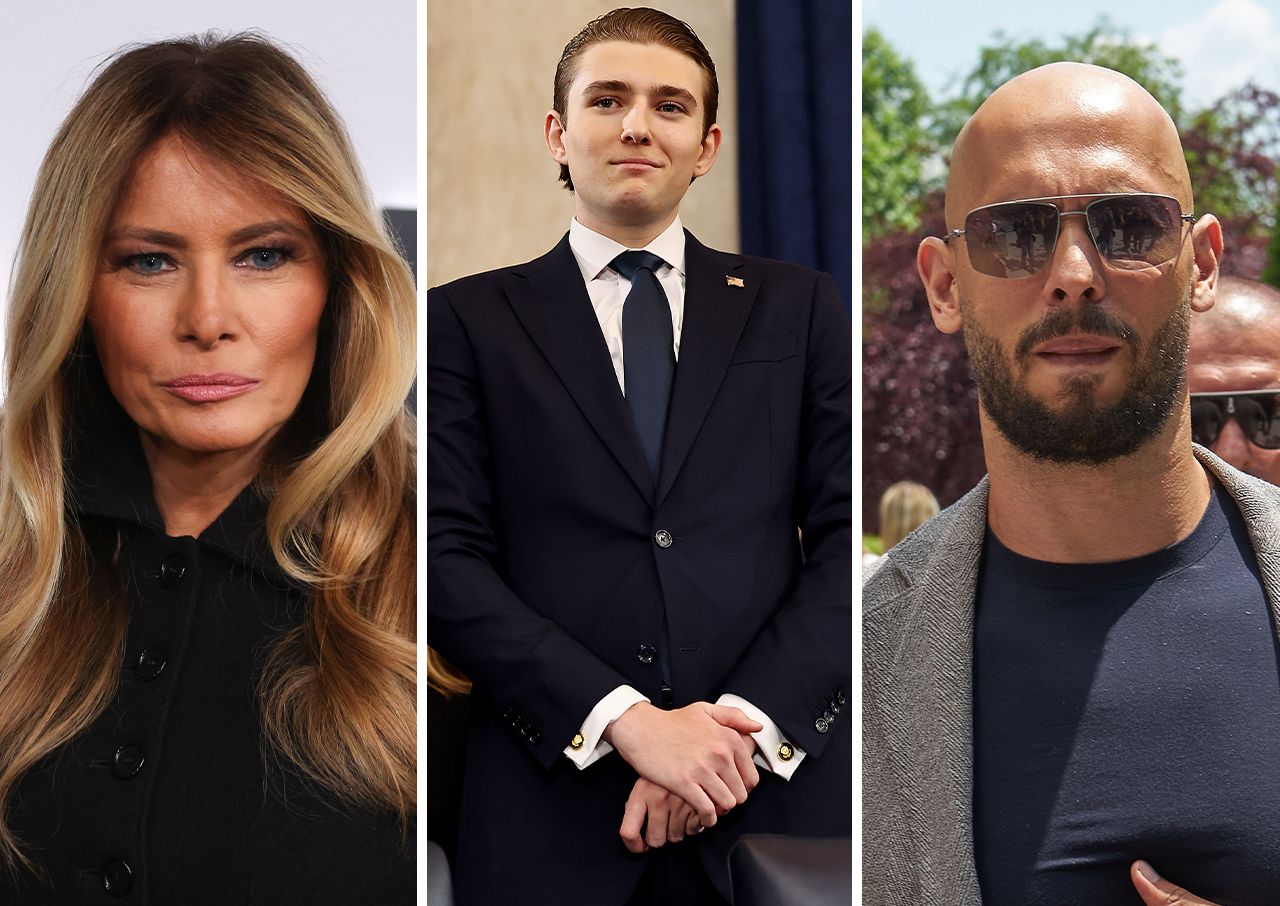 Melania Trump Barron Trump Andrew Tate