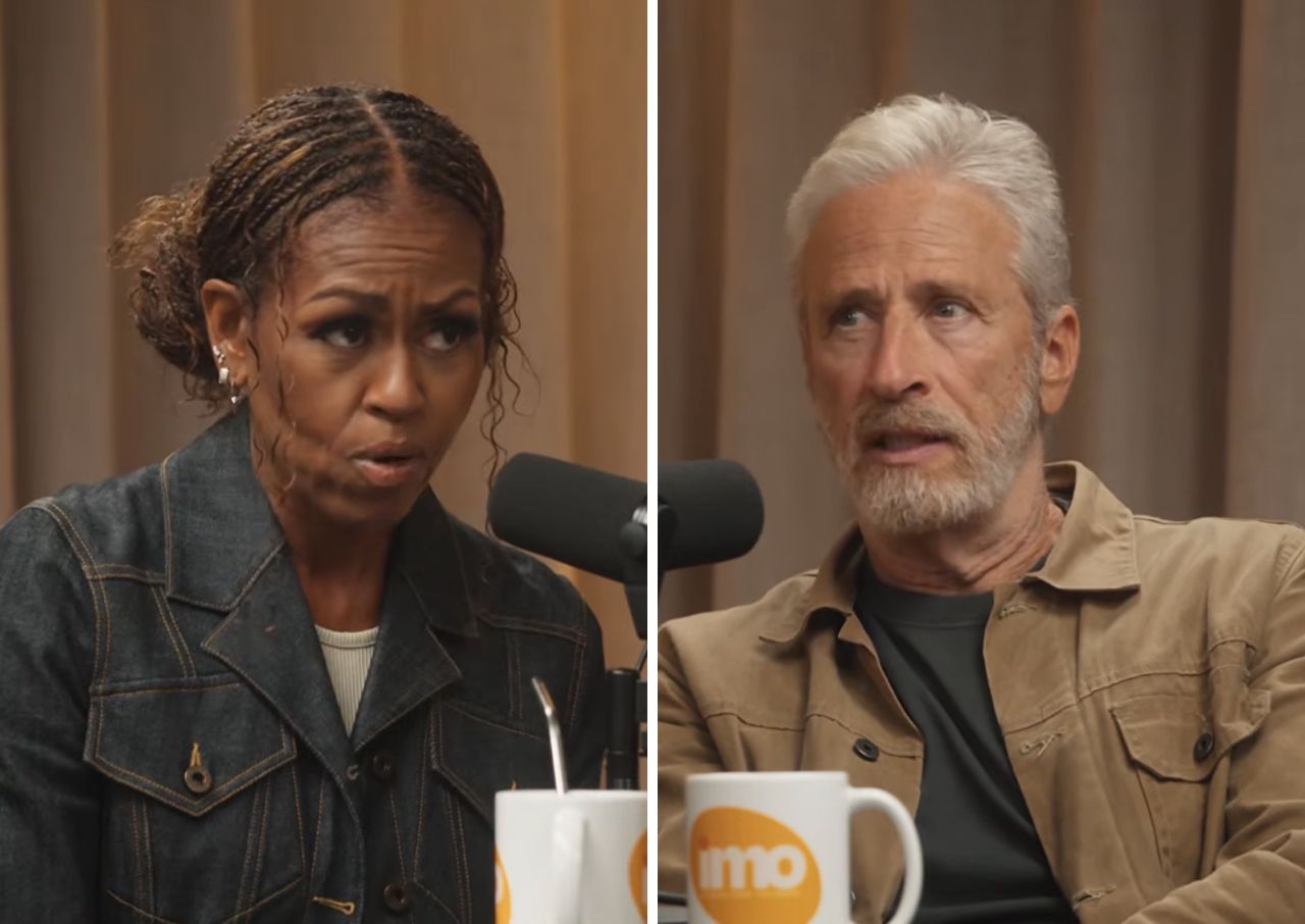 michelle obama jon stewart