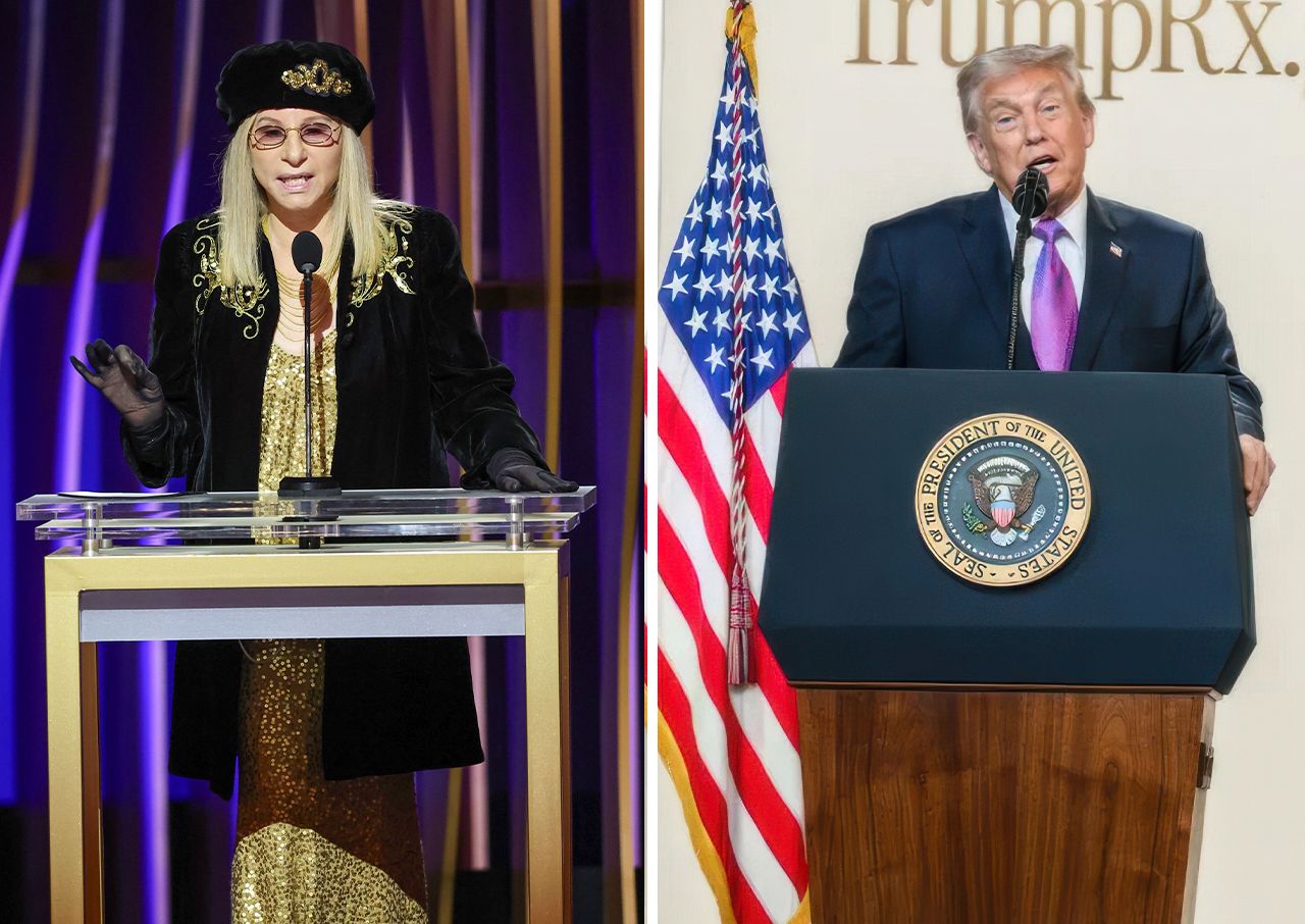 Barbra Streisand and Donald Trump