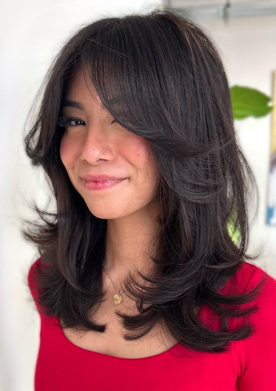 shoulder-length-curtain-bangs