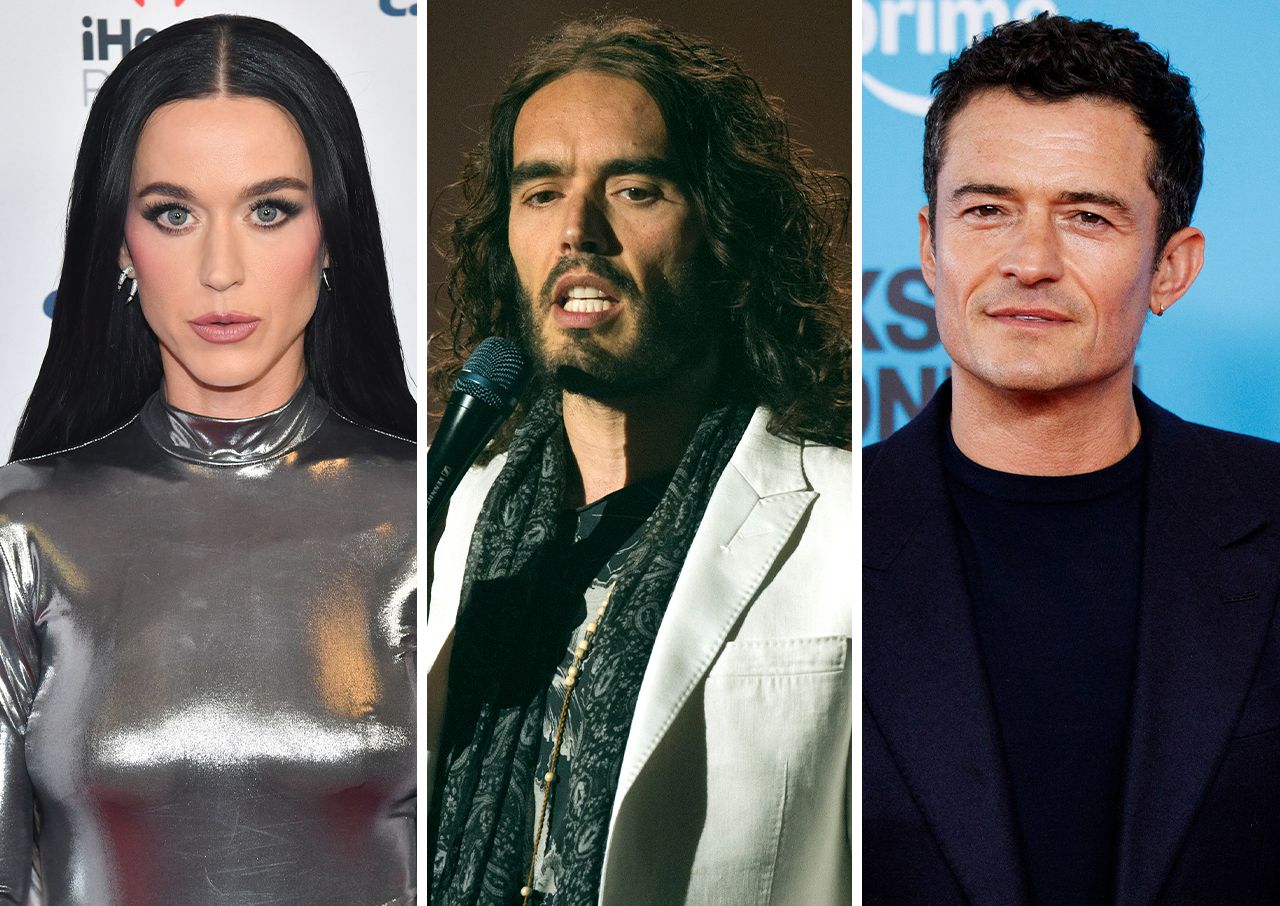 katy perry russel brand orlando bloom