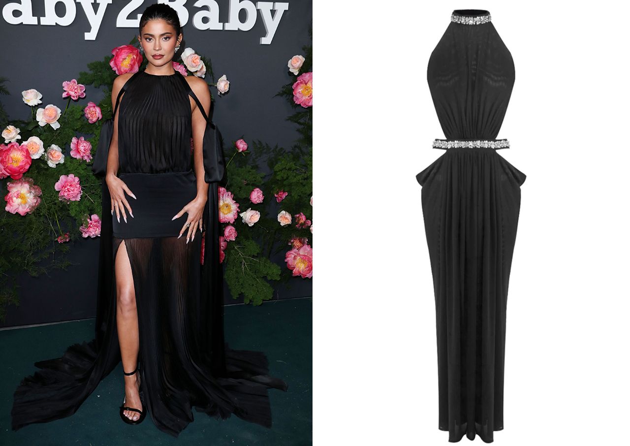 Kylie Jenner with cutout dress