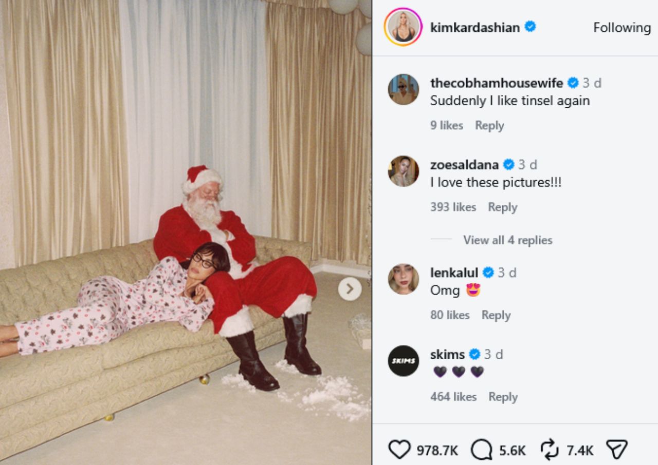 Kim Kardashian Skims Holiday Collection ad 2026
