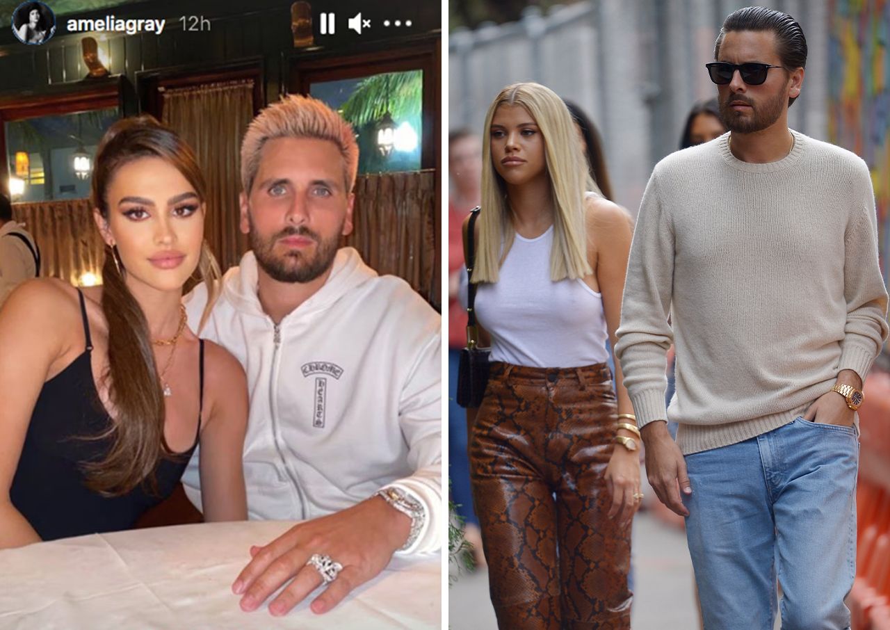 Scott Disick with Amelia Gray Hamlin and Sofia Richie