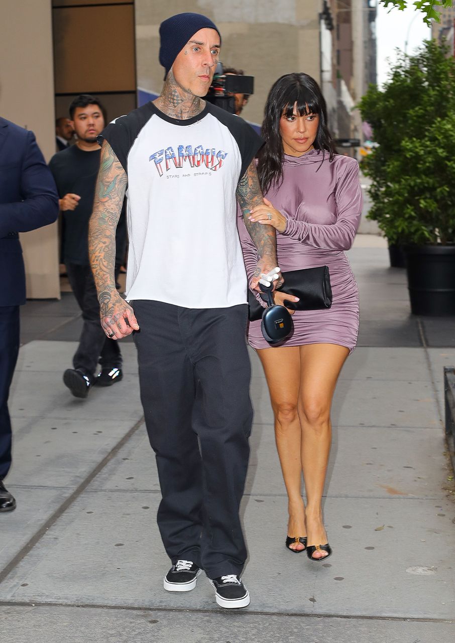 Kourtney Kardashian and Travis Barker