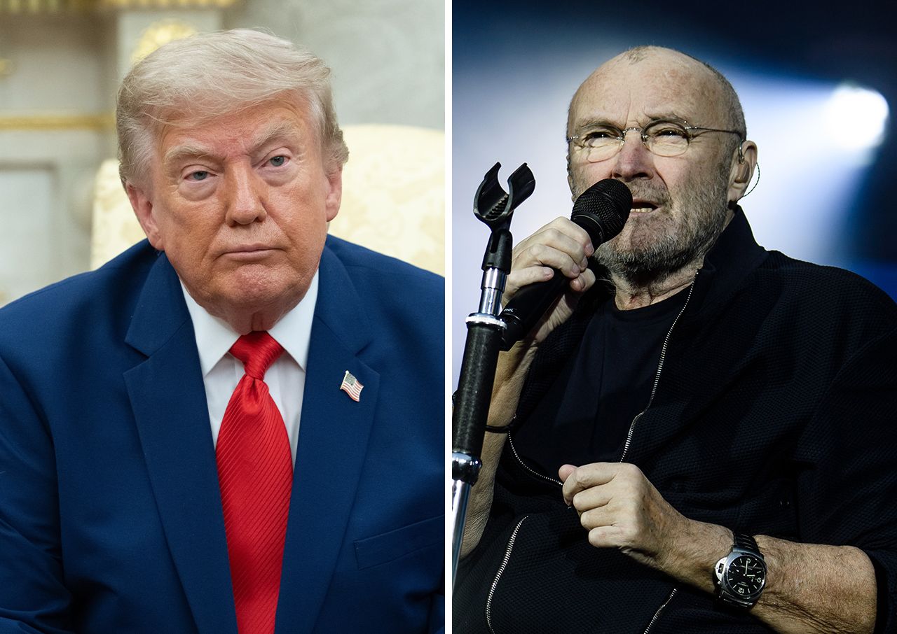 Donald Trump and Phil Collins