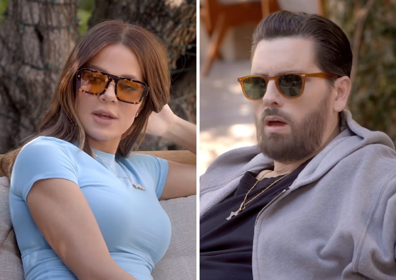Khloe Kardashian and Scott Disick The Kardashians season 8 trailer