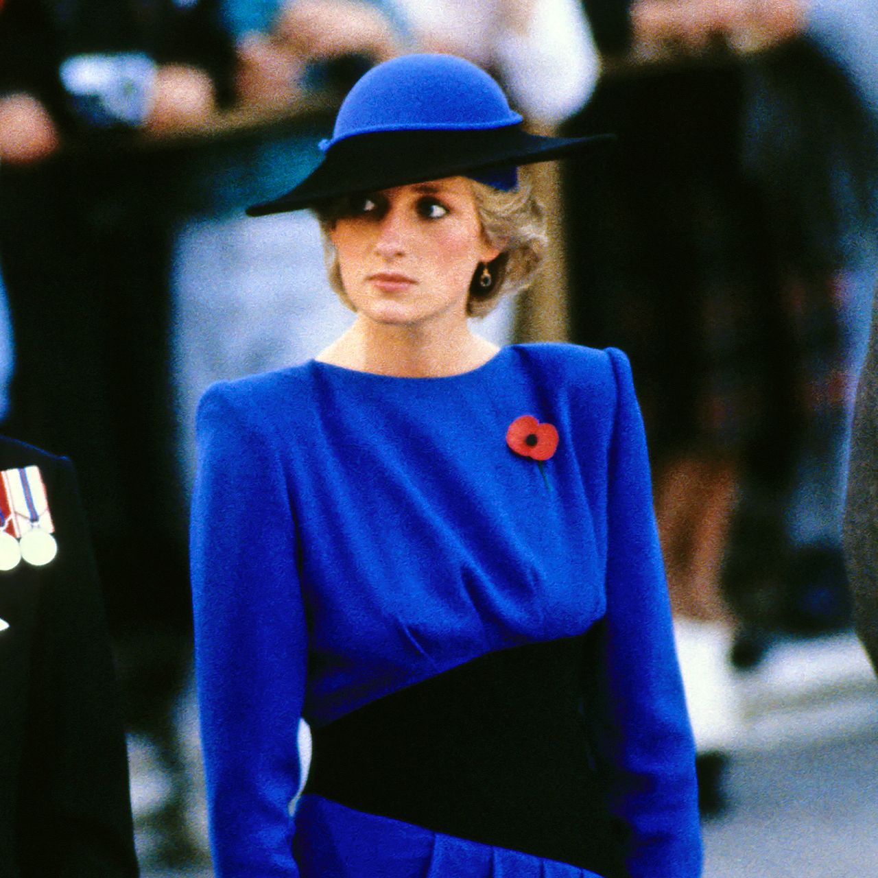 Princess Diana in blue