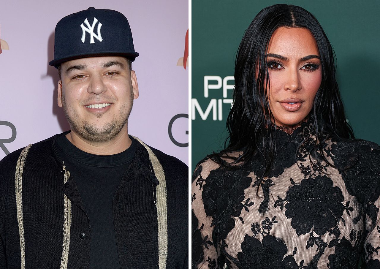 Rob Kardashian and Kim Kardashian