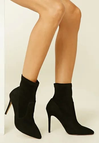 Faux Suede Sock Boots