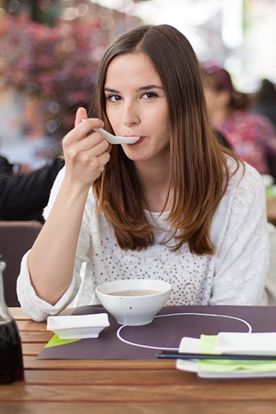 Someone eating