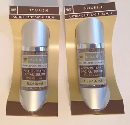 trader joes nourish antioxidant facial serum two pack