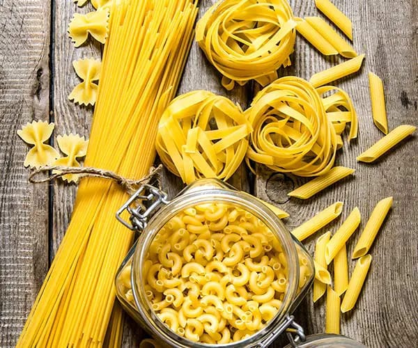 white pasta