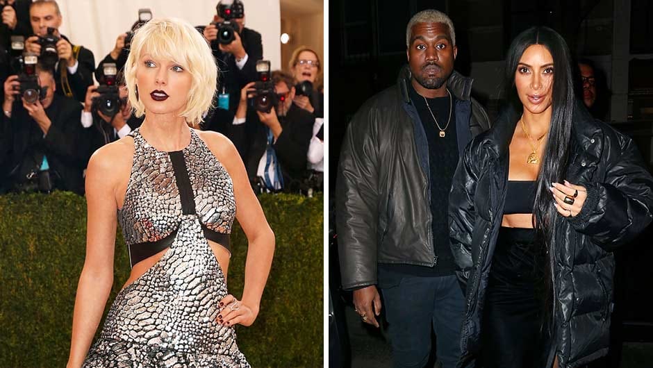 taylor swift kanye west kim kardashian