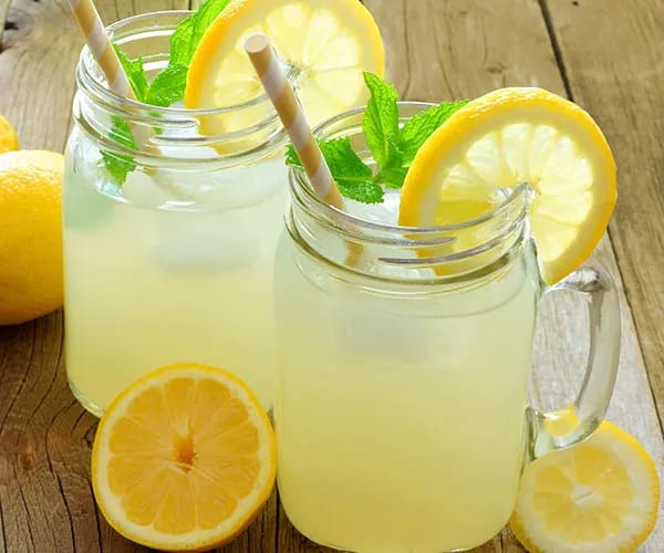Probiotic Strawberry Limeade drinks for better gut health