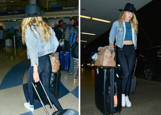 Gigi Hadid gigi hadid see-thru leggings