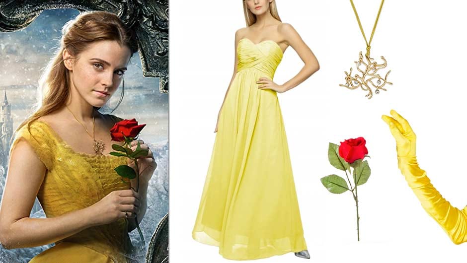 Here's Everything You Need To DIY A Belle Costume From Beauty and the Beast - SHEfinds Here's Everything You Need To DIY A Belle Costume From Beauty and the Beast - SHEfinds