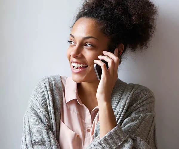 women calling parents