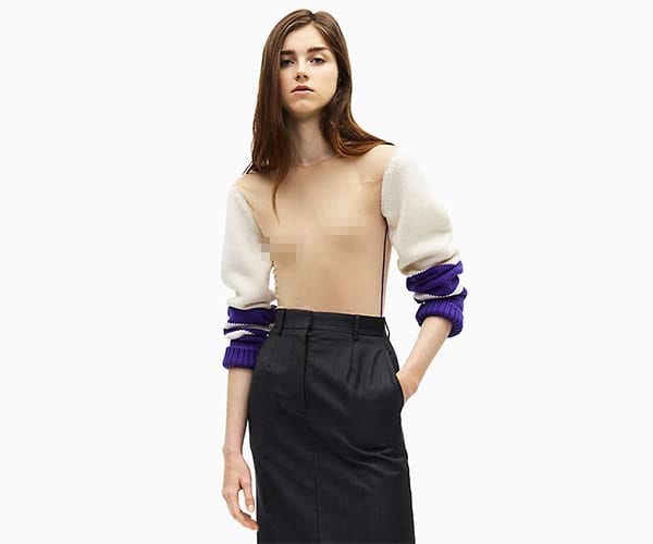 calvin klein sheer sweater