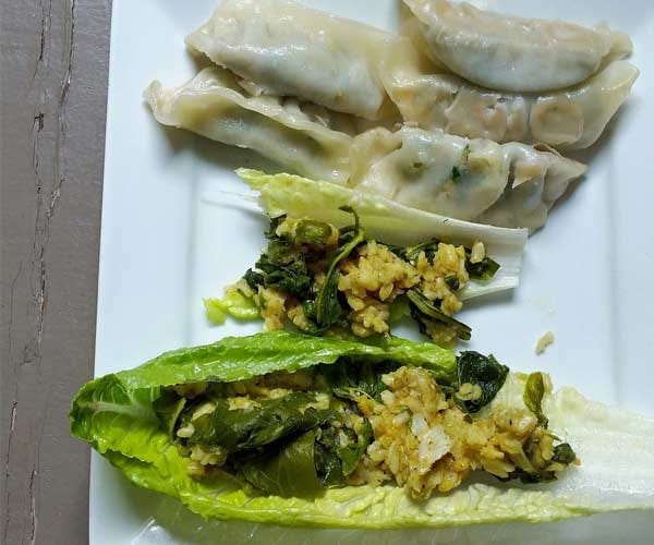 Trader Joe’s Thai Vegetable Gyoza trader joe's stir fry